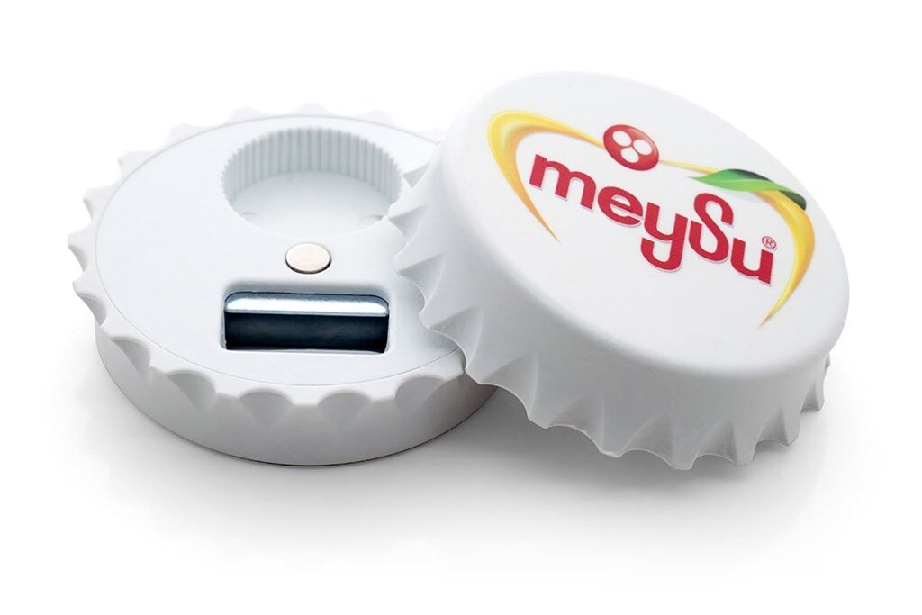 Capsule ouvre bouteille personnalisée aimanté Capsule ouvre bouteille personnalisée aimanté