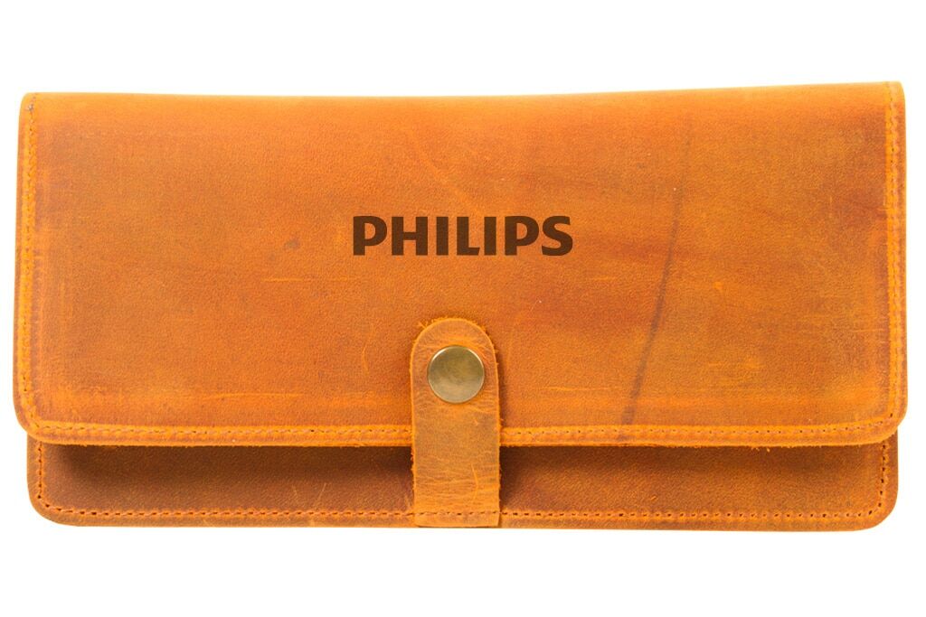 Portefeuille Téléphone En Cuir Véritable