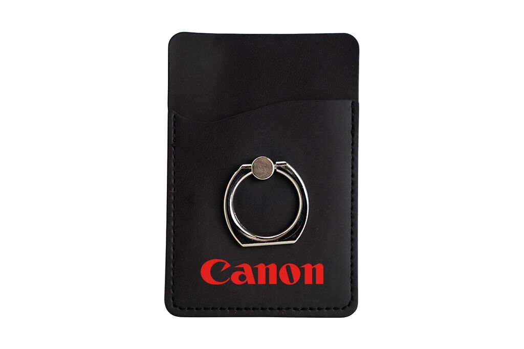 Porte-carte smartphone en simili cuir