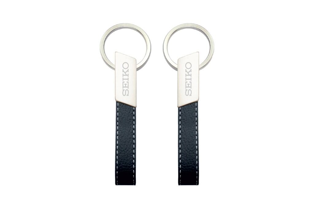 Porte-clés gravé Simili cuir et métal