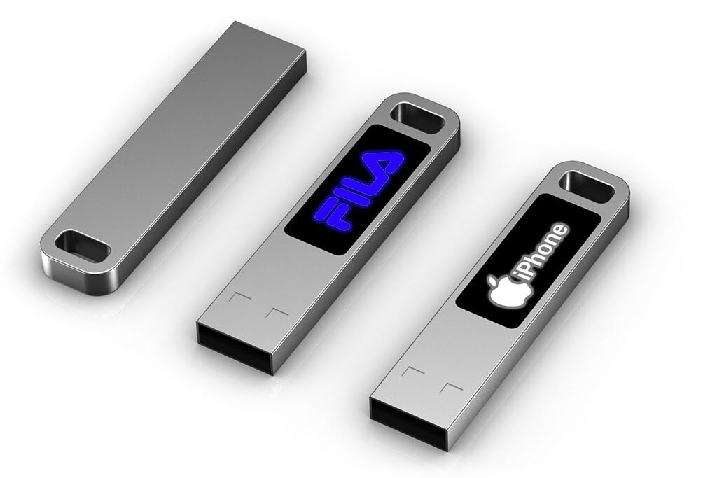 Clé USB avec logo LED lumineux