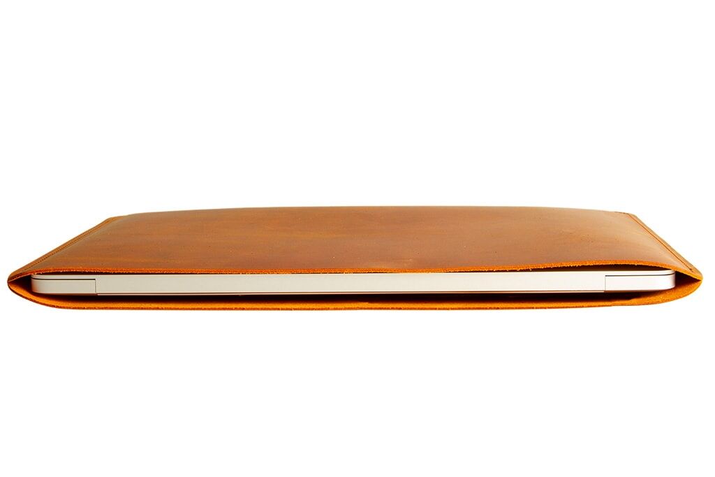 Housse en Cuir Compatible avec MacBook pour Ordinateur Portable