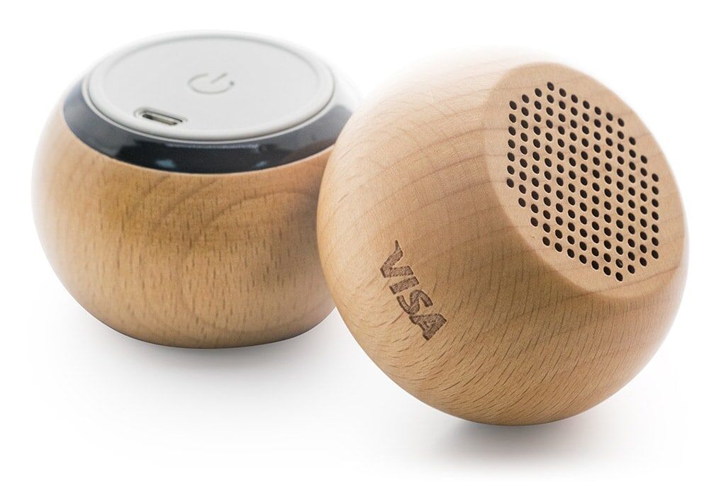 Enceinte bluetooth en bois