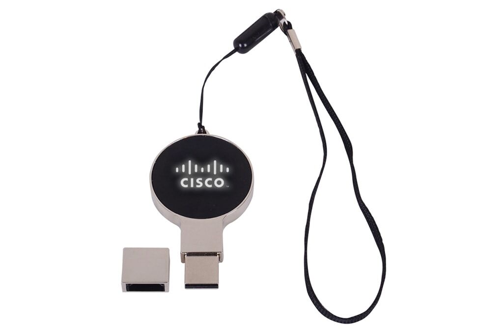Clé USB Métallique Ronde Lumineuse