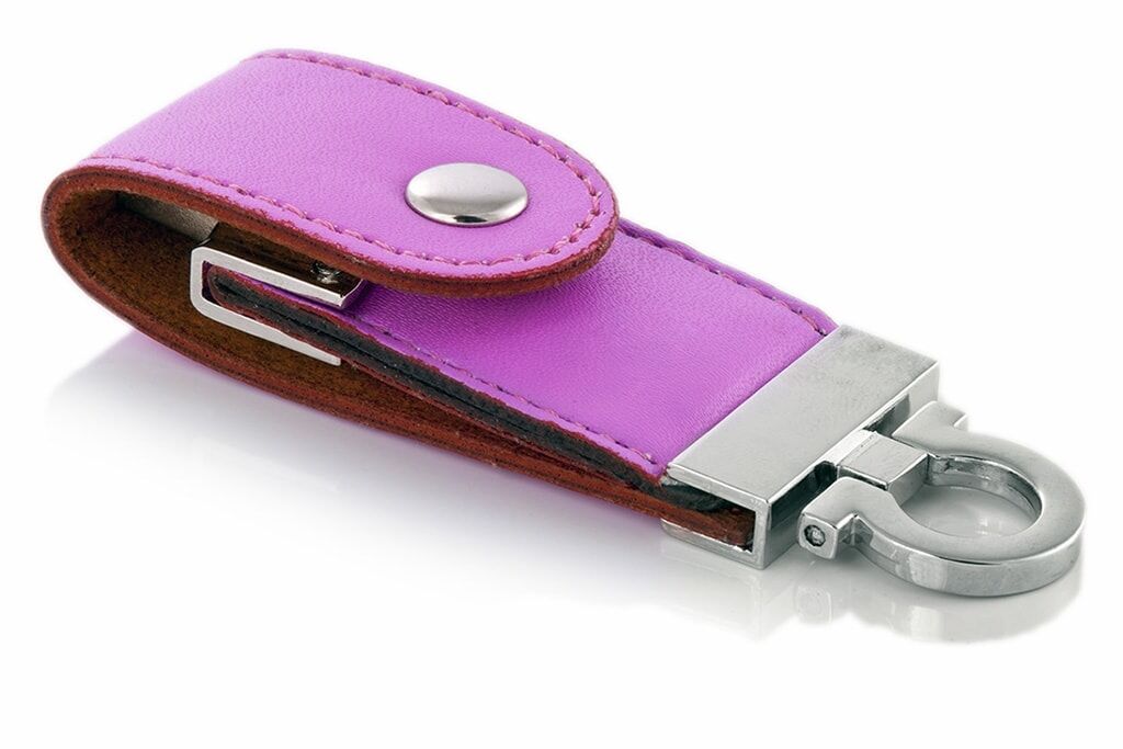 Clé USB aspect cuir